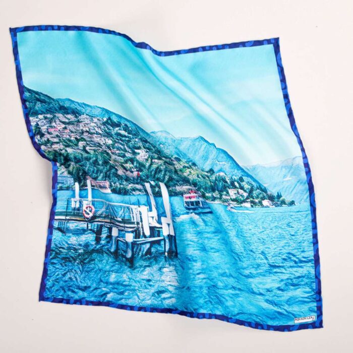 La seta del lago di como prodotti aquadulza foulard seta cernobbio