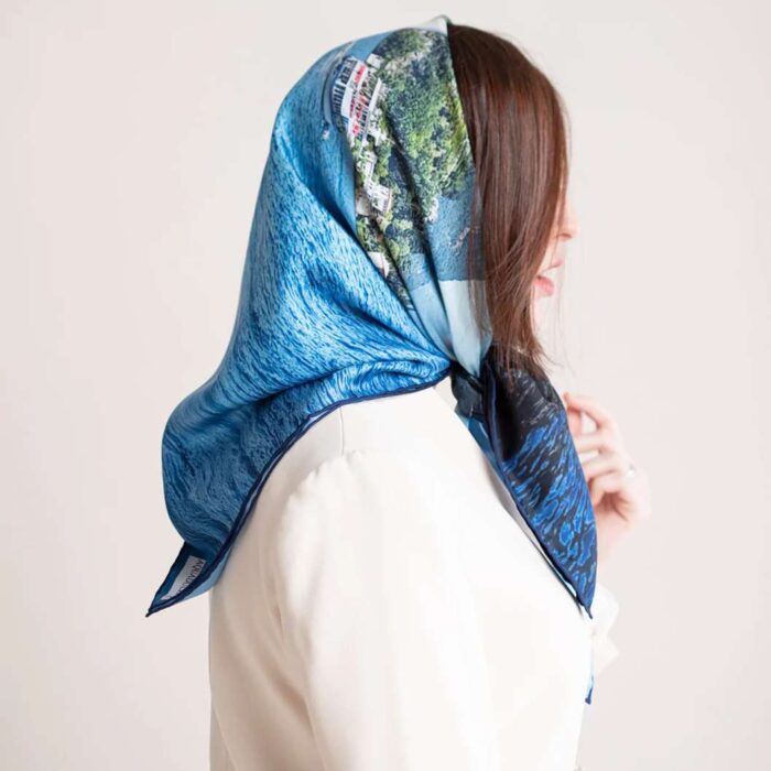 La seta del lago di como prodotti aquadulza foulard seta cernobbio